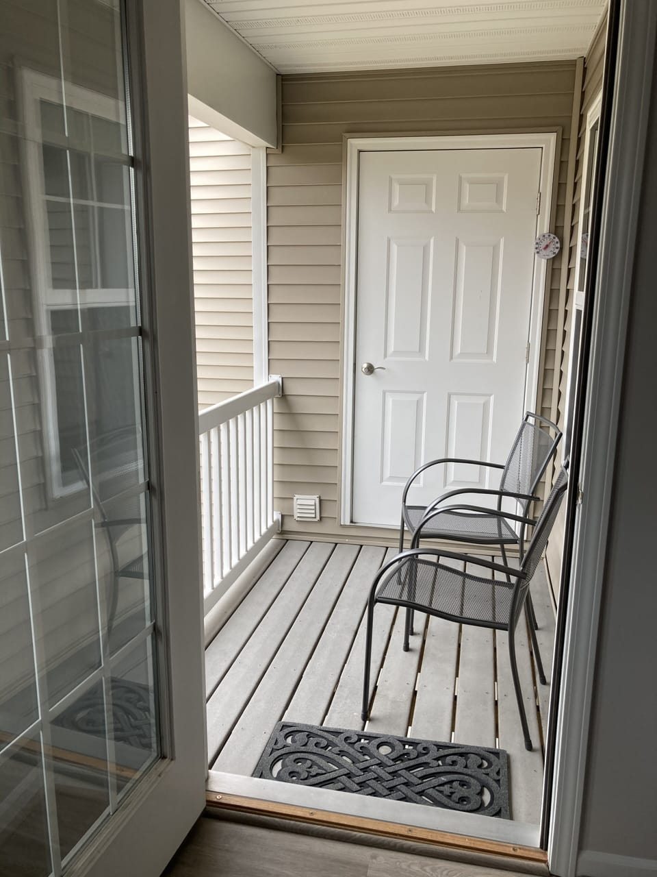 Balcony off living room