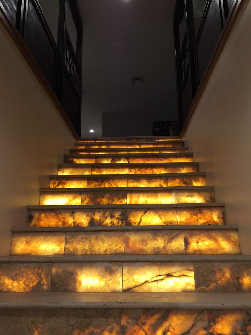 Stairs up from lower level