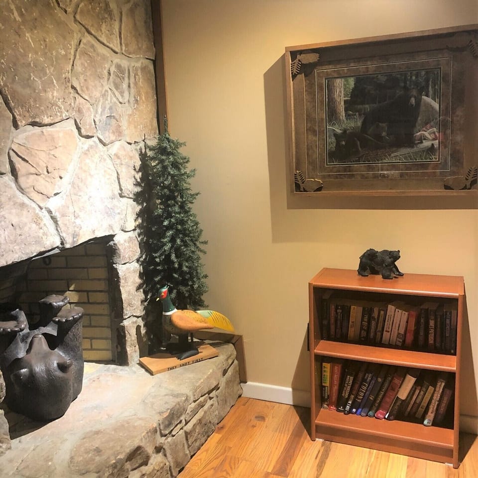 loft decorative fireplace
