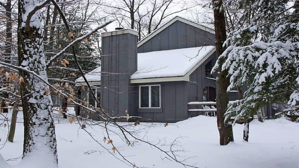 winter scene outside our home