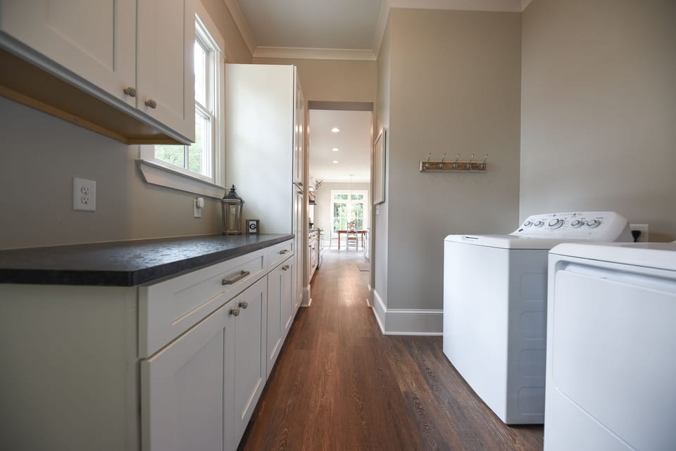Rear entry mud room/laundry room 
