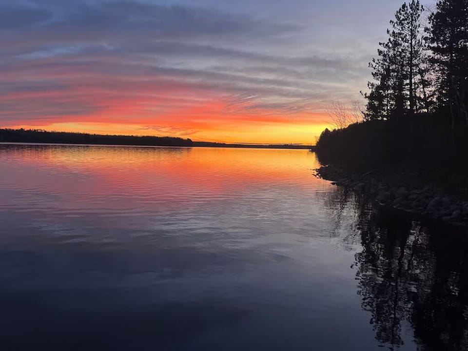Sunset on Fall Lake!