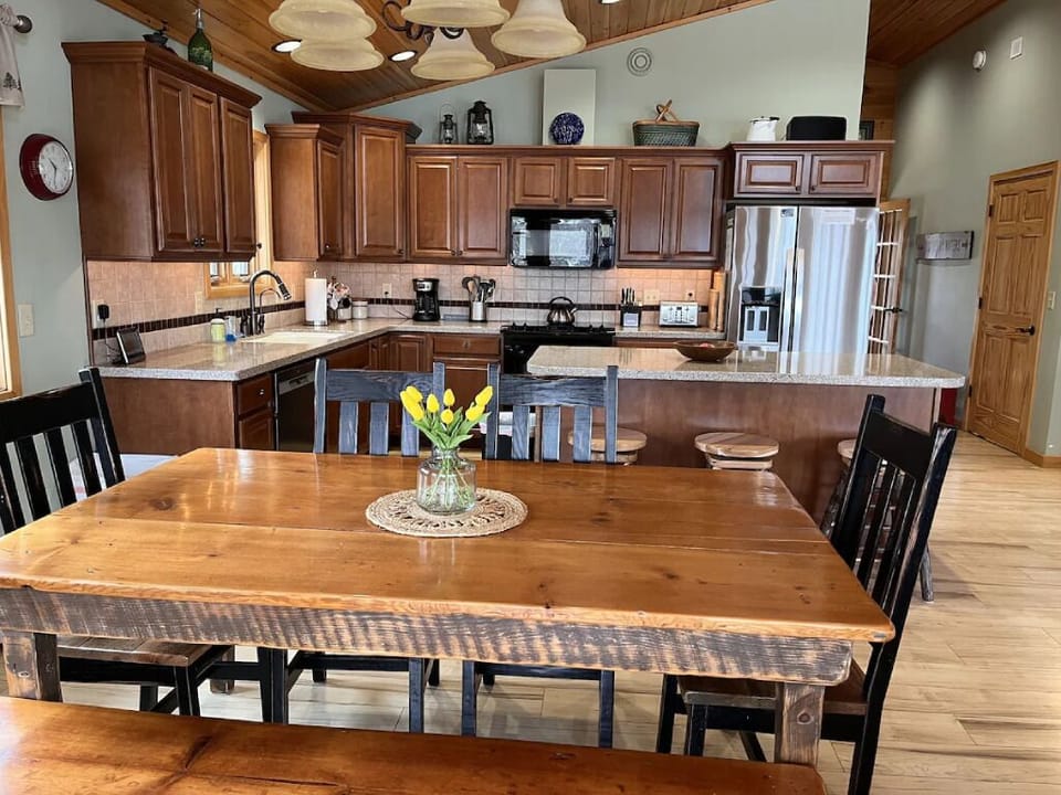 Beautifully spacious, your family will love to gather here for meals and games.