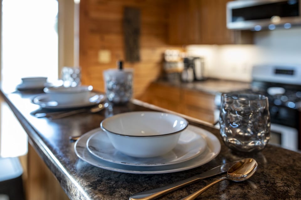 Our kitchen offers everything you need to cook, bake, toast, or brew. Bon appetit!