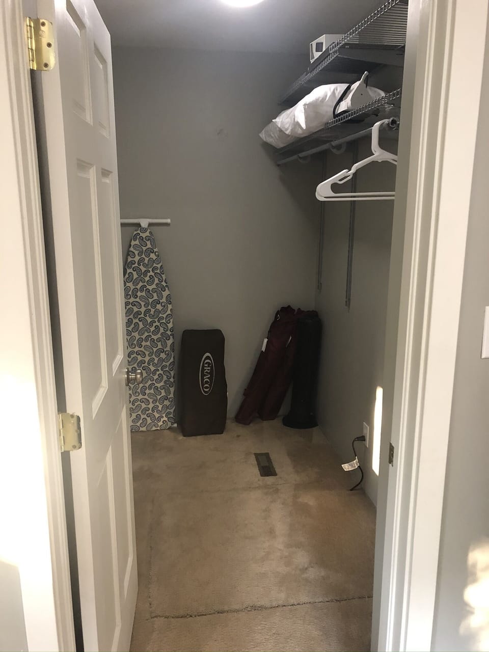 Master Walk-In Closet with Pack-N-Play