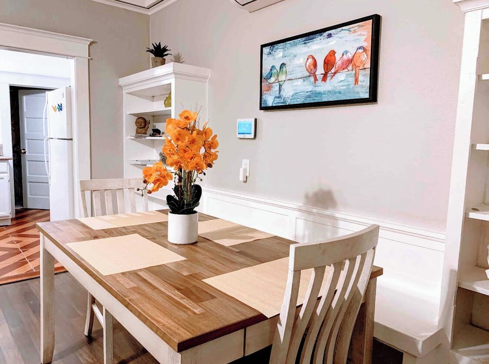 Table facing the kitchen