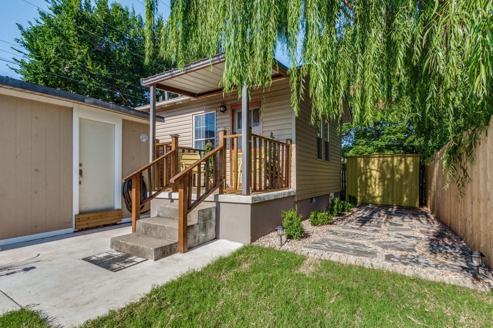 welcoming covered front porch for enjoying your morning coffee
