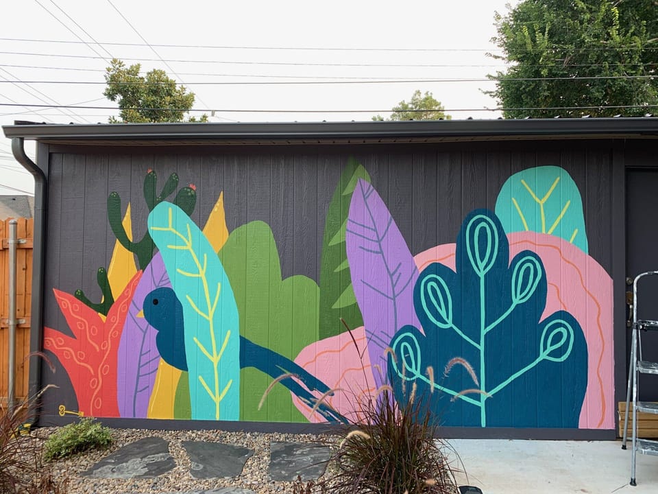 A local artist painted a mural for the perfect guest photo.