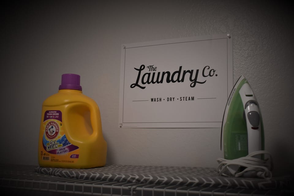 The Laundry Co. - Washer and dryer machine available for our guests.  