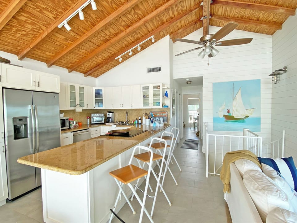 Fully stocked kitchen 