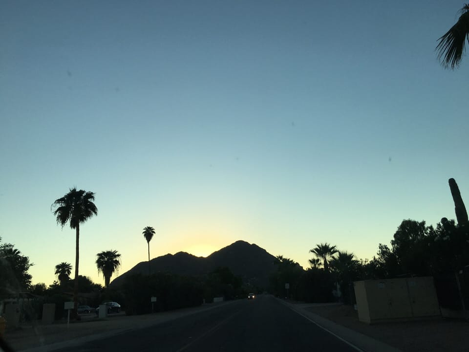 Camelback Mountain View from the street 