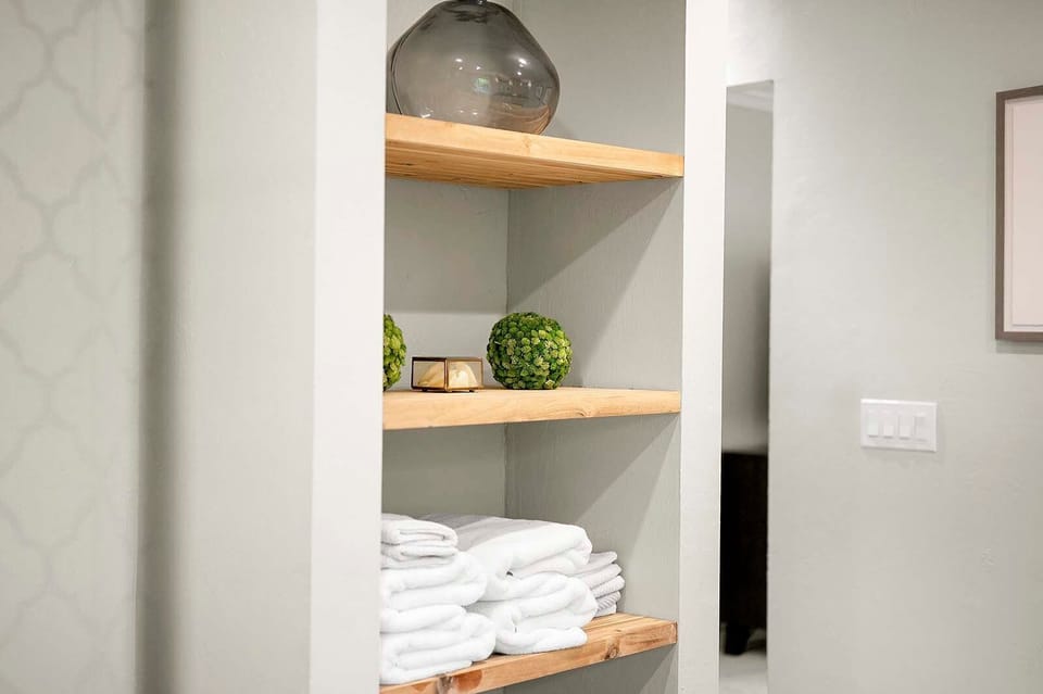 Open Storage in Main Bathroom
