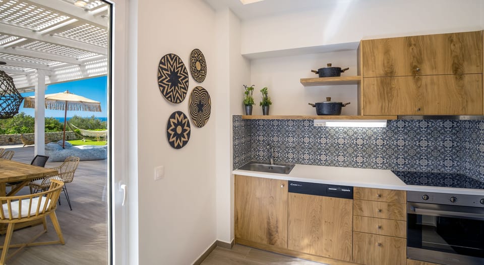 Fully equipped kitchenette on the ground floor.