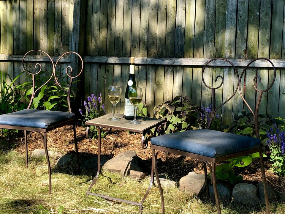 Small South side garden