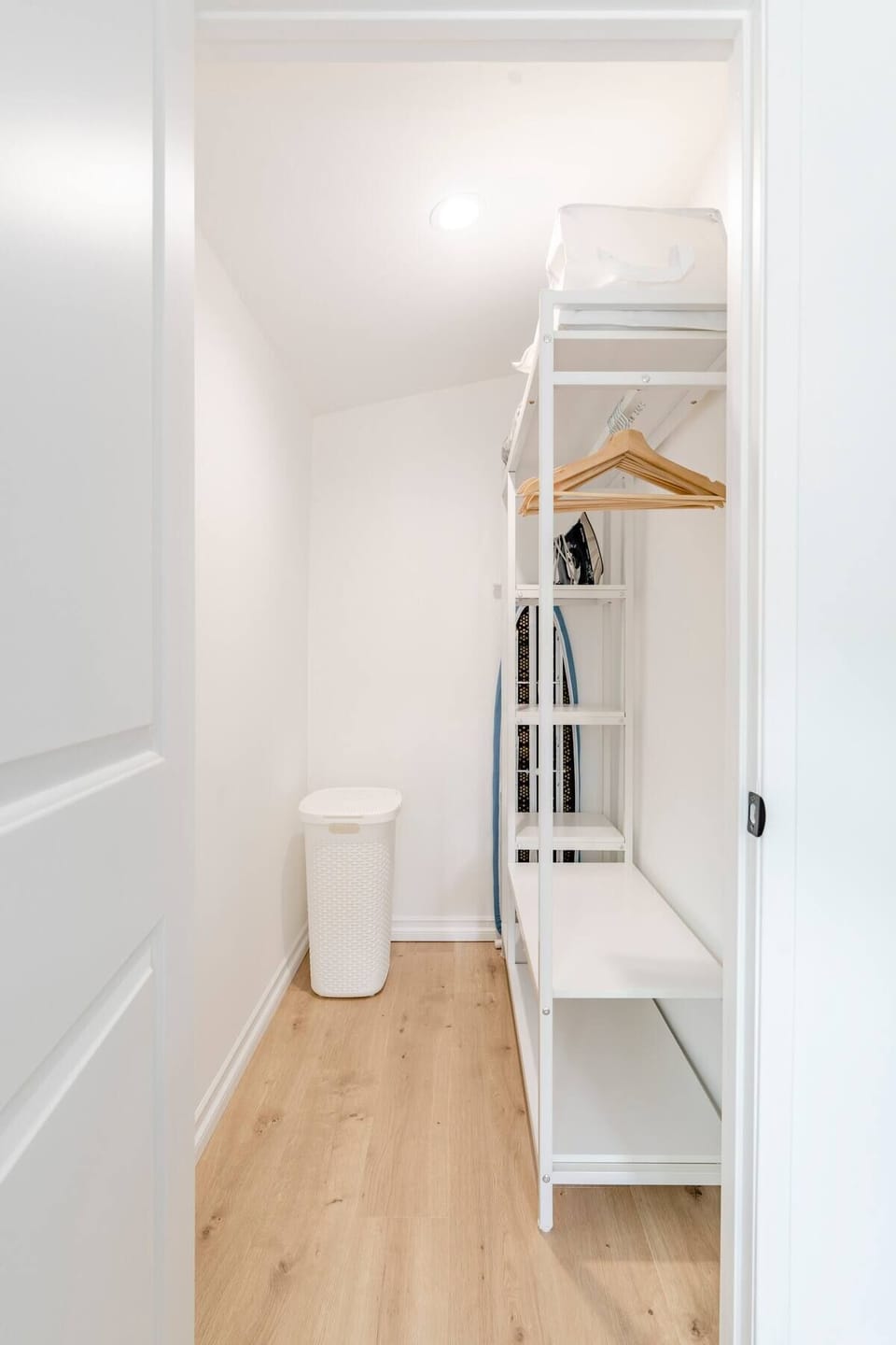 Master suite features a large walk-in closet for easy organization