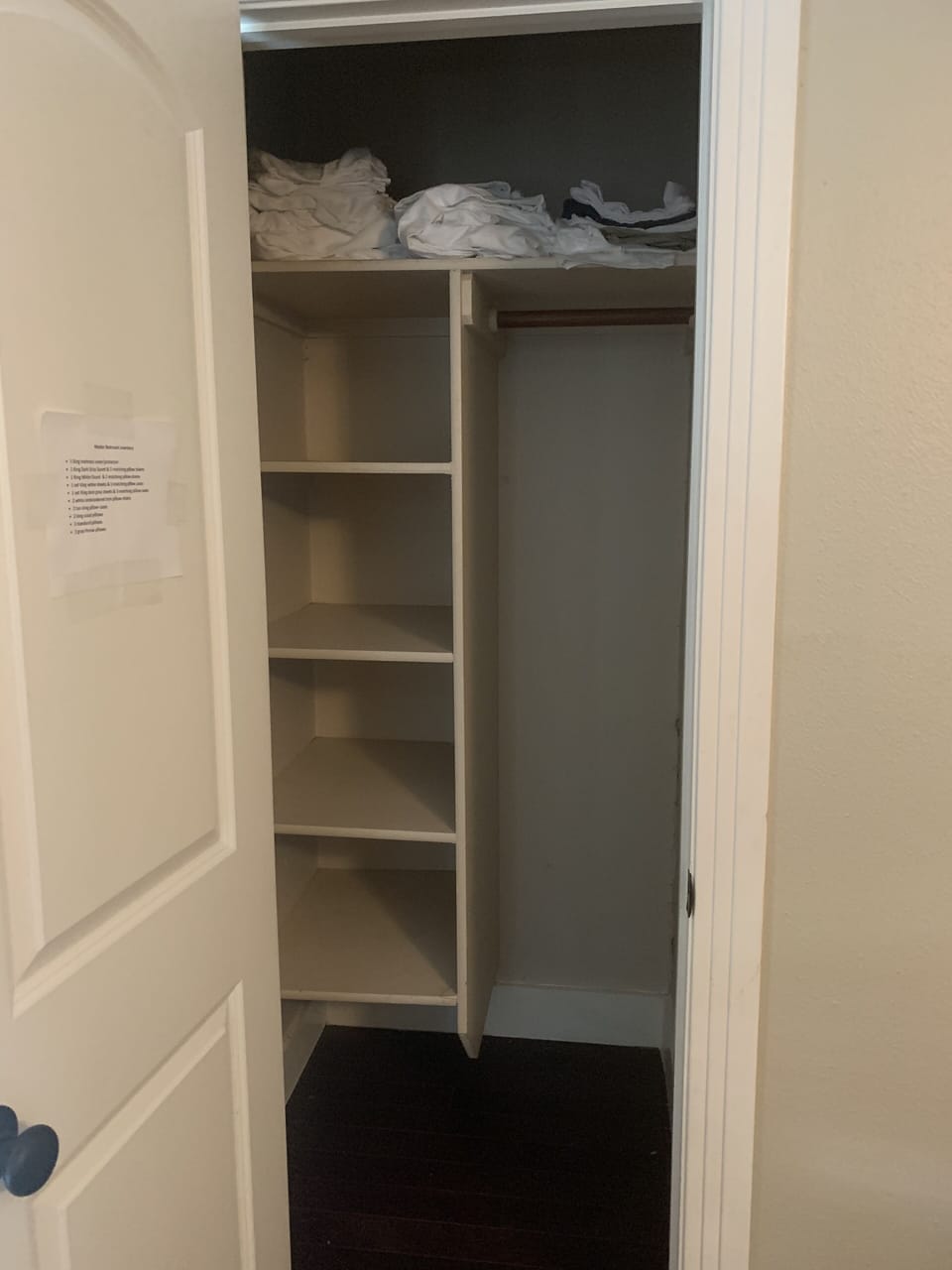 2nd of 2 closets in master bedroom