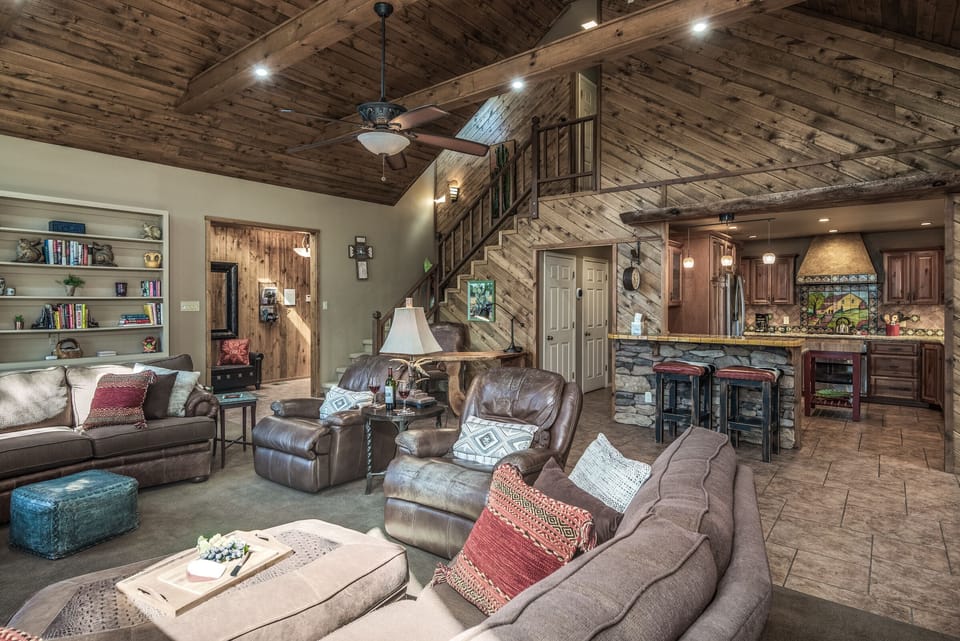 Living Room, Kitchen, Master on main level