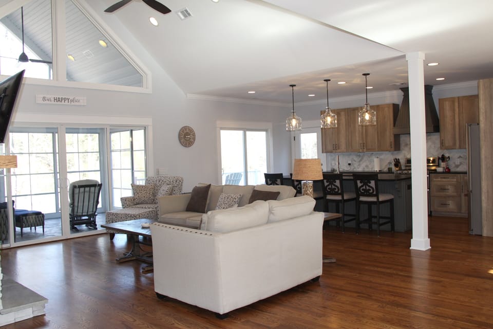 Great room and kitchen