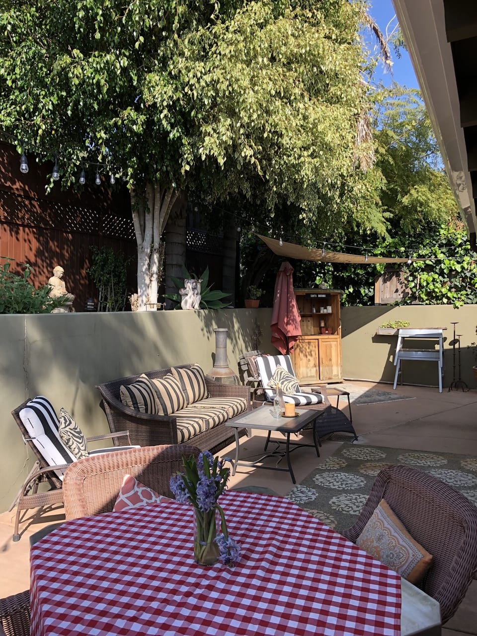 Back patio area