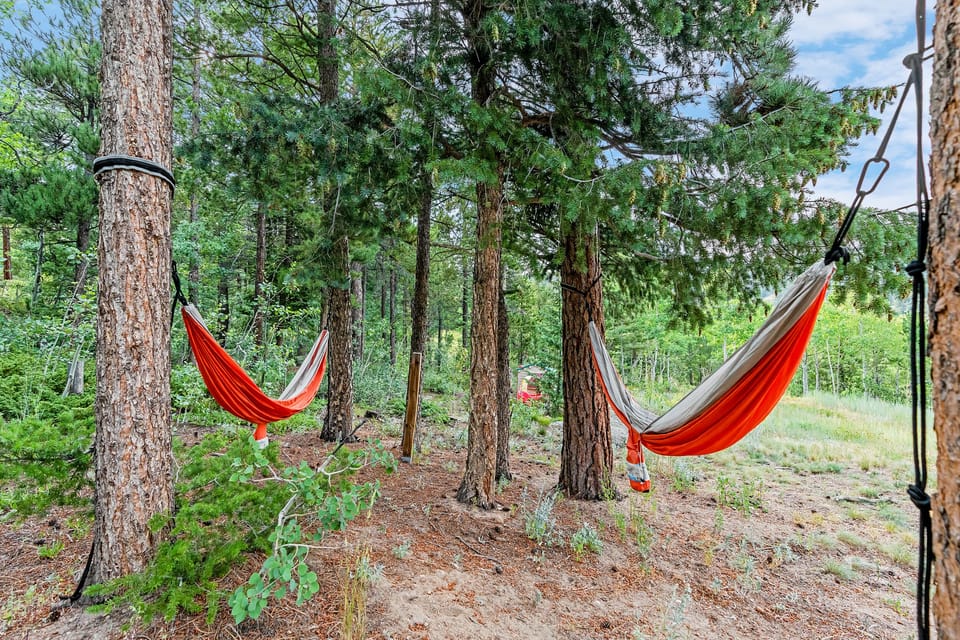 Relax in the hammocks