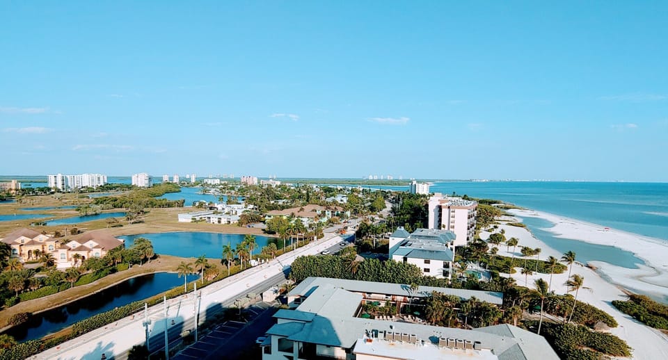 Rooftop view facing south of the condo.  Naples is in the distance.