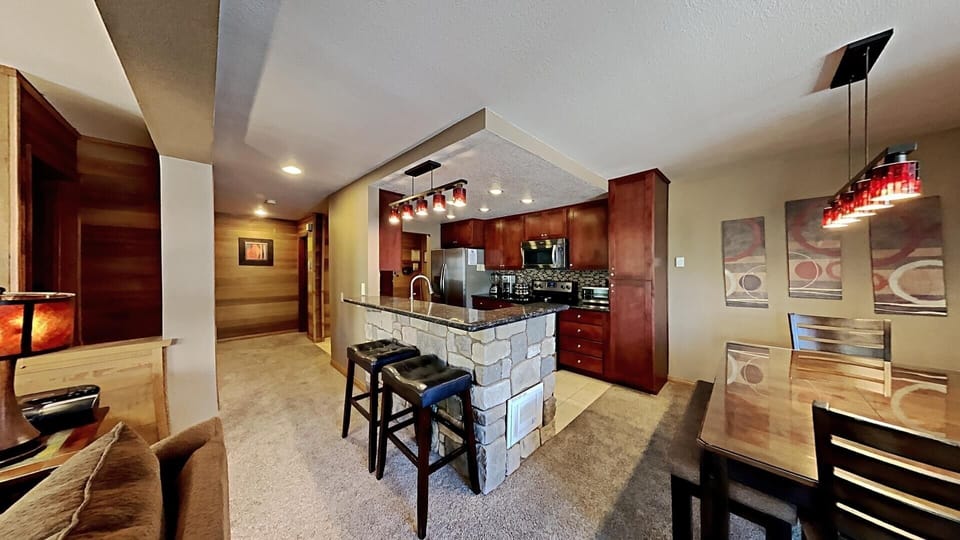 Full Kitchen with Bar Seating
