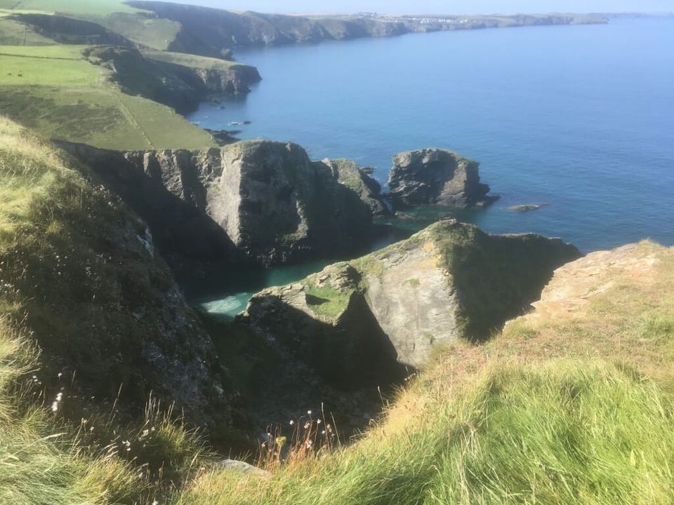 The coast path near the house