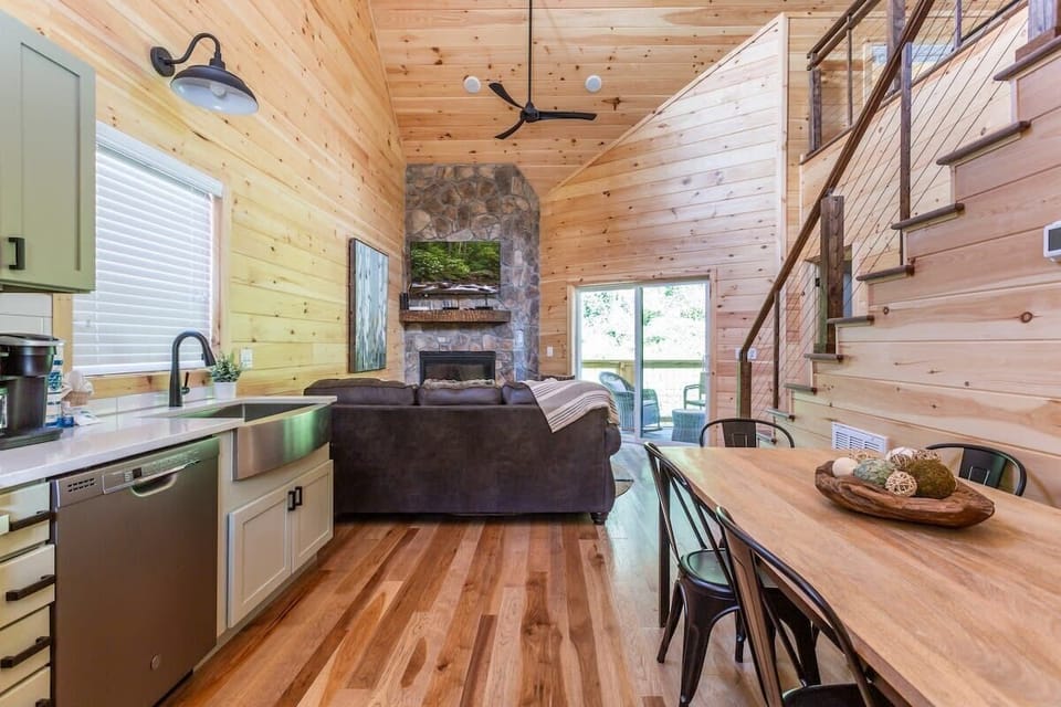 What A Cabin! Custom Hardwood Floors!