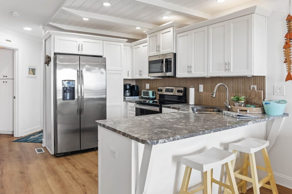 Fully stocked kitchen