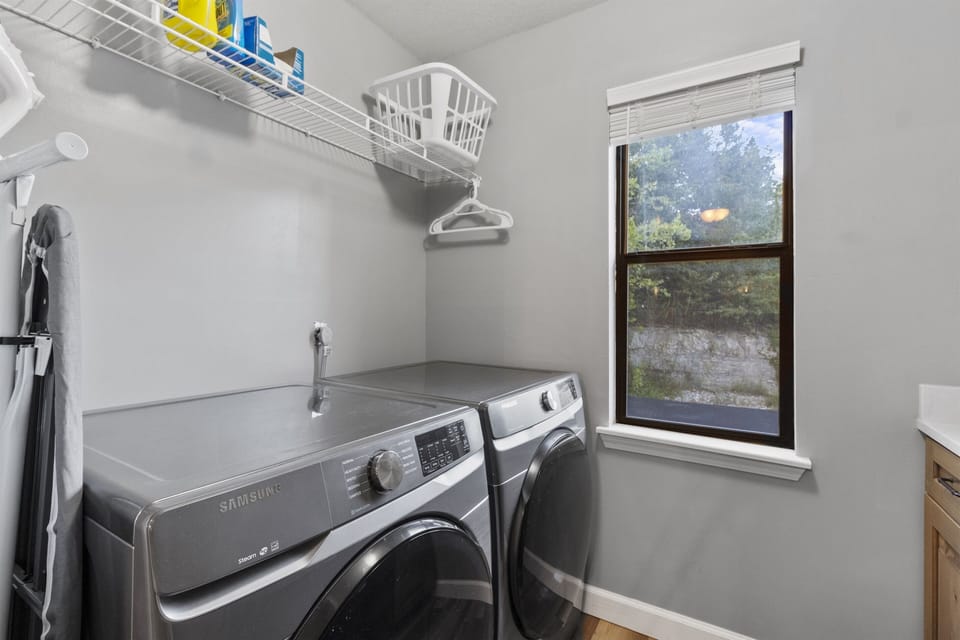 Brand New Washer & Dryer just off of the kitchen