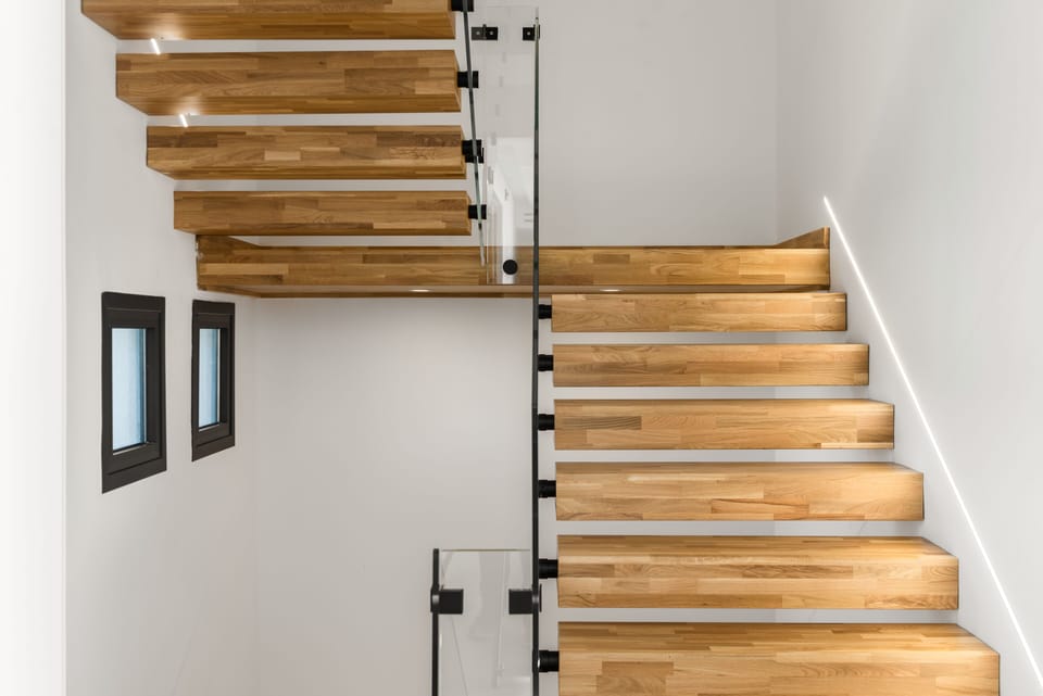 Stairs leading to the first floor.