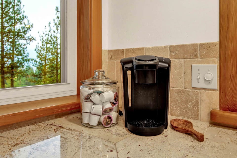 Keurig coffee maker in kitchen