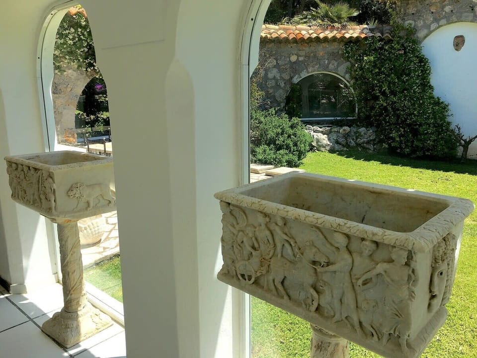 Roman Relics surround the internal garden copy 