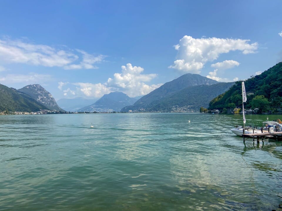 Body Of Water, Sky, Mountain, Water, Mountainous Landforms, Nature, Lake, Highland, Mountain Range, Water Resources