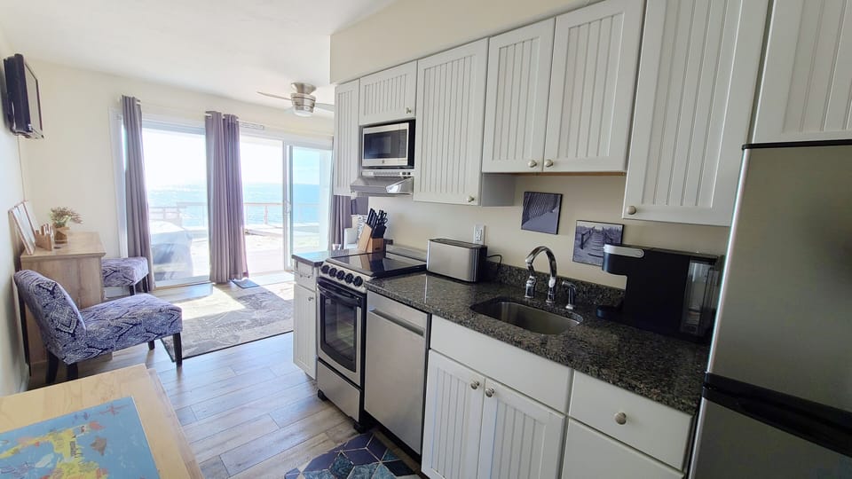 Kitchen with new stainless appliances