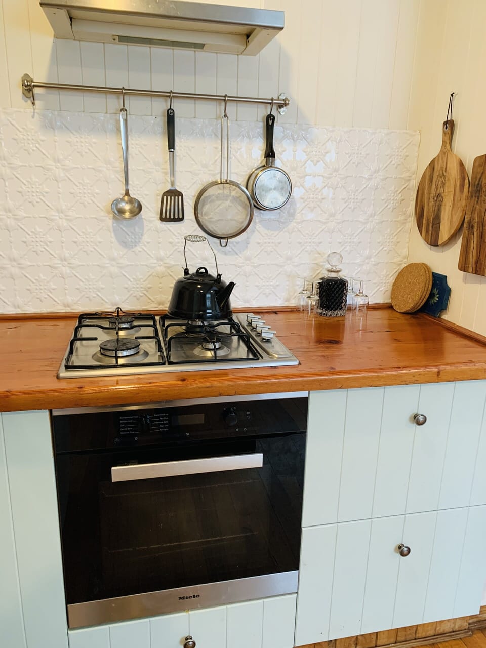 Miele oven and gas cooktop 