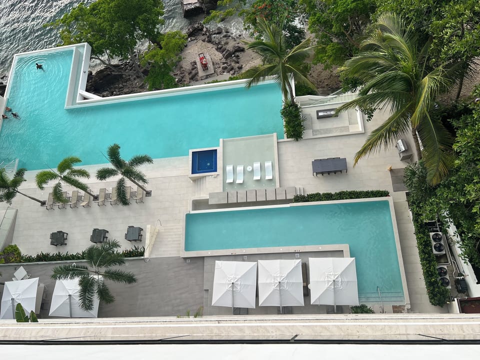 View of downstairs pool