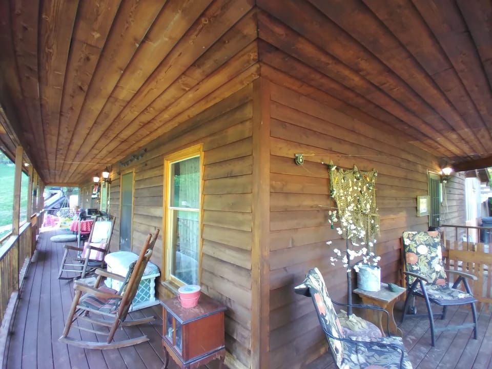 front and side porch overlooking yard