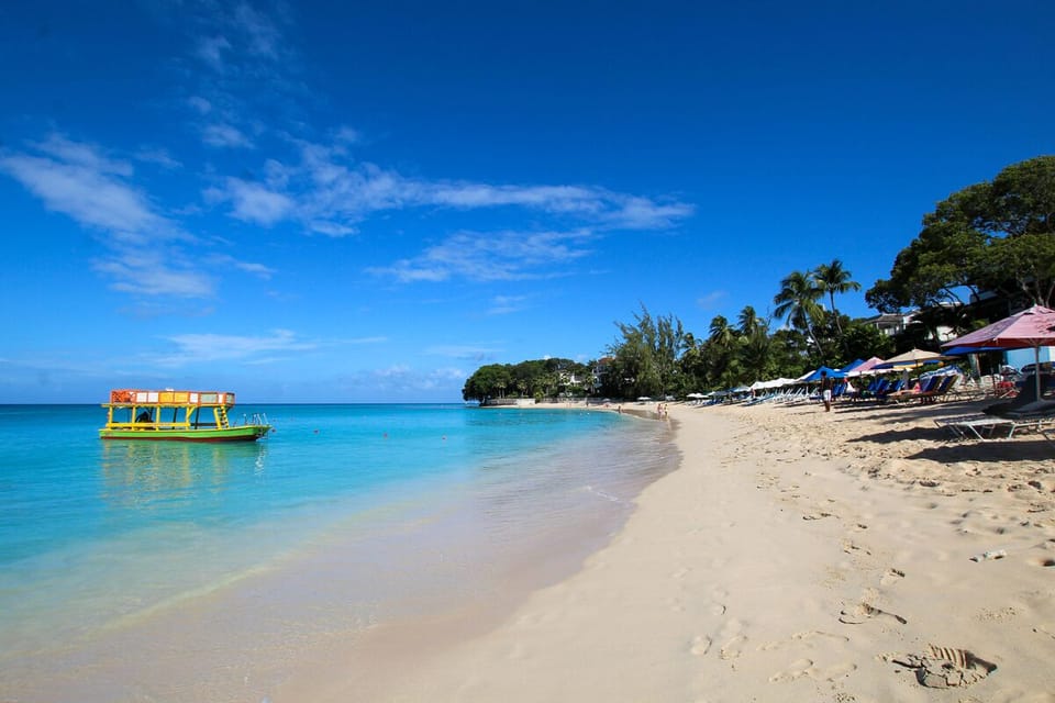 Beautiful beach located at the front of the building
