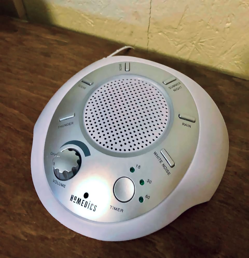 We have sound machines in each of the four bedrooms to send you off to slumber with any of 6 different sounds (summer night, rain, ocean, brook, thunder, or white noise) 