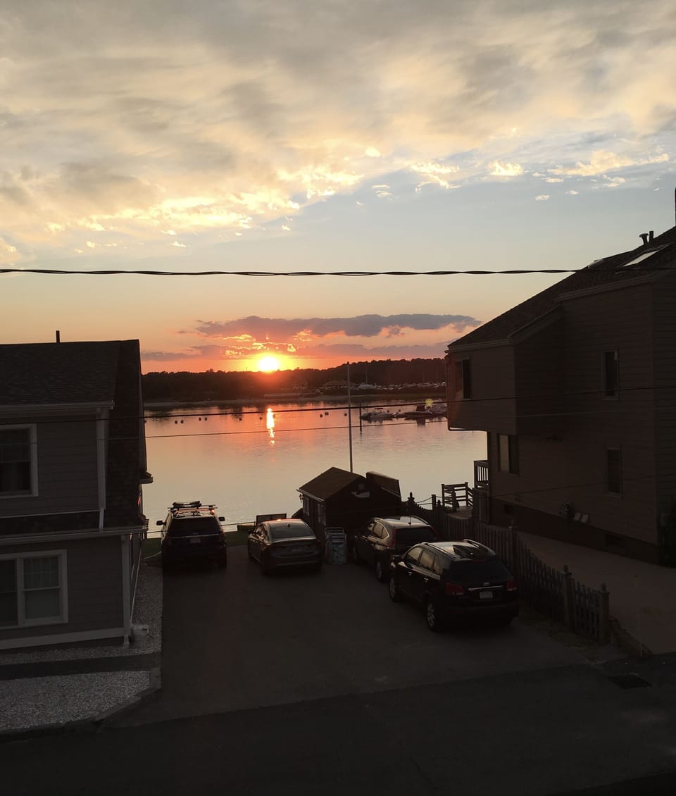 Sunset from the deck