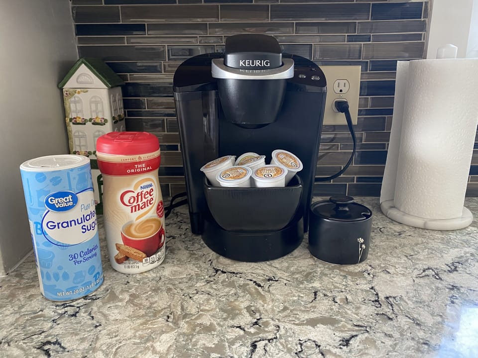 Complimentary Starter Coffee set-up