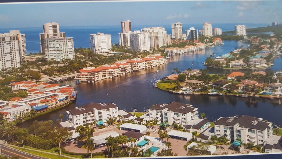 Ariel view of surrounding condos on beach walk