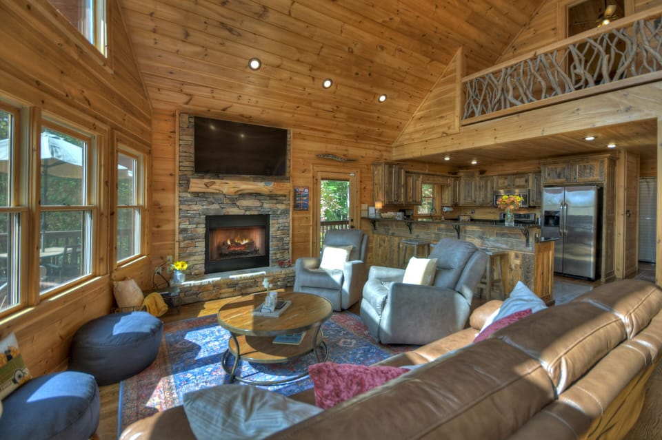 Comfortable seating for relaxing! 65 inch Smart TV