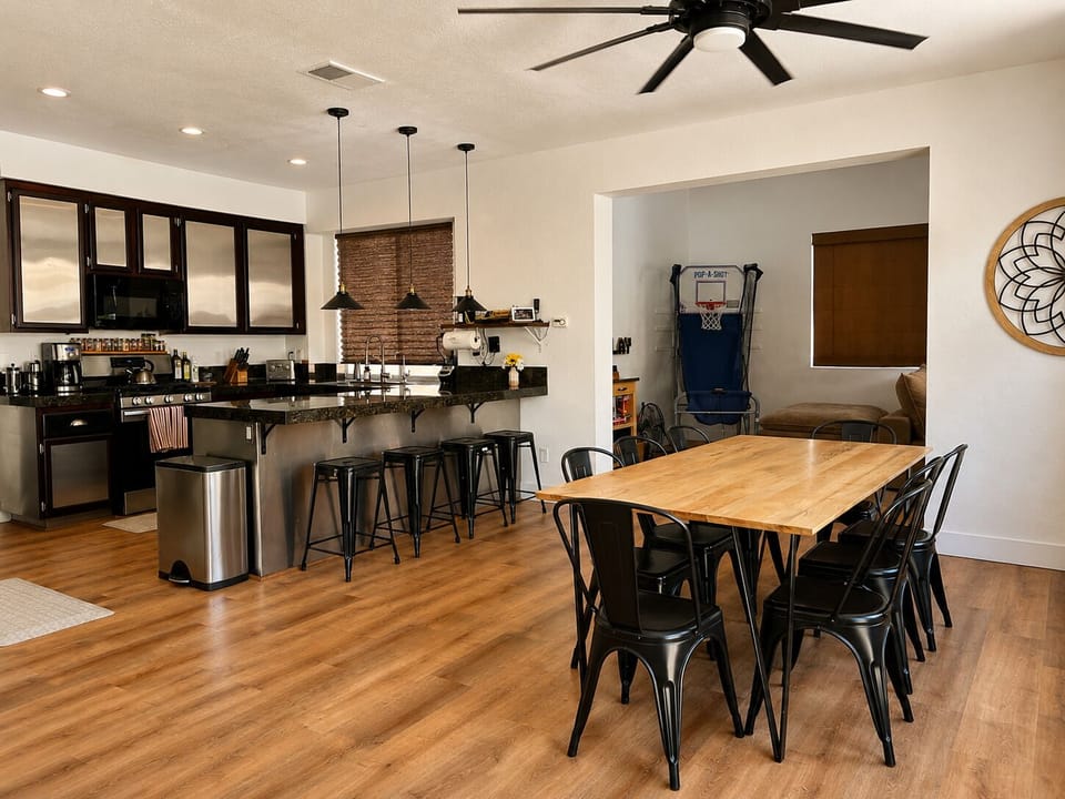 Bright and spacious kitchen featuring a large island—the ultimate gathering spot for breakfast and morning coffee.