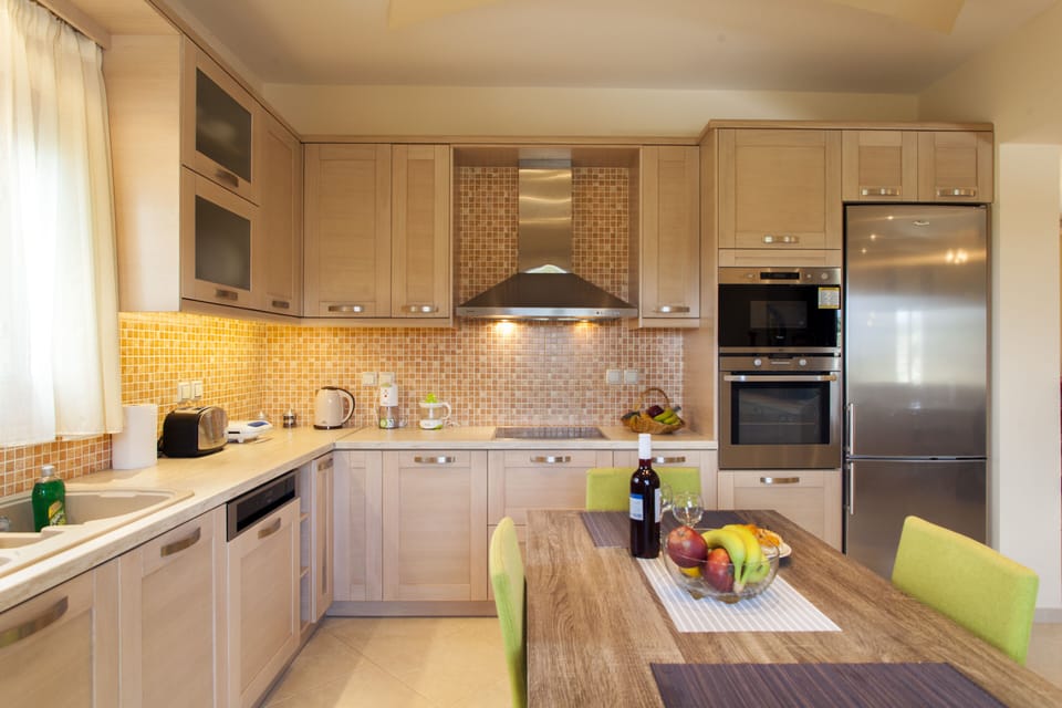 Kitchen with the essentials and extra appliances
