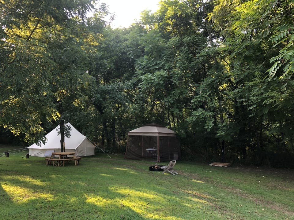 Enjoy the shade of large walnut trees through the day & starry skies at night!