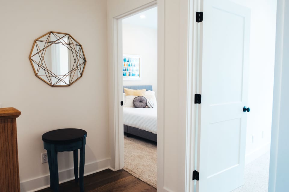 upstairs landing and view into the second bedroom-upstairs