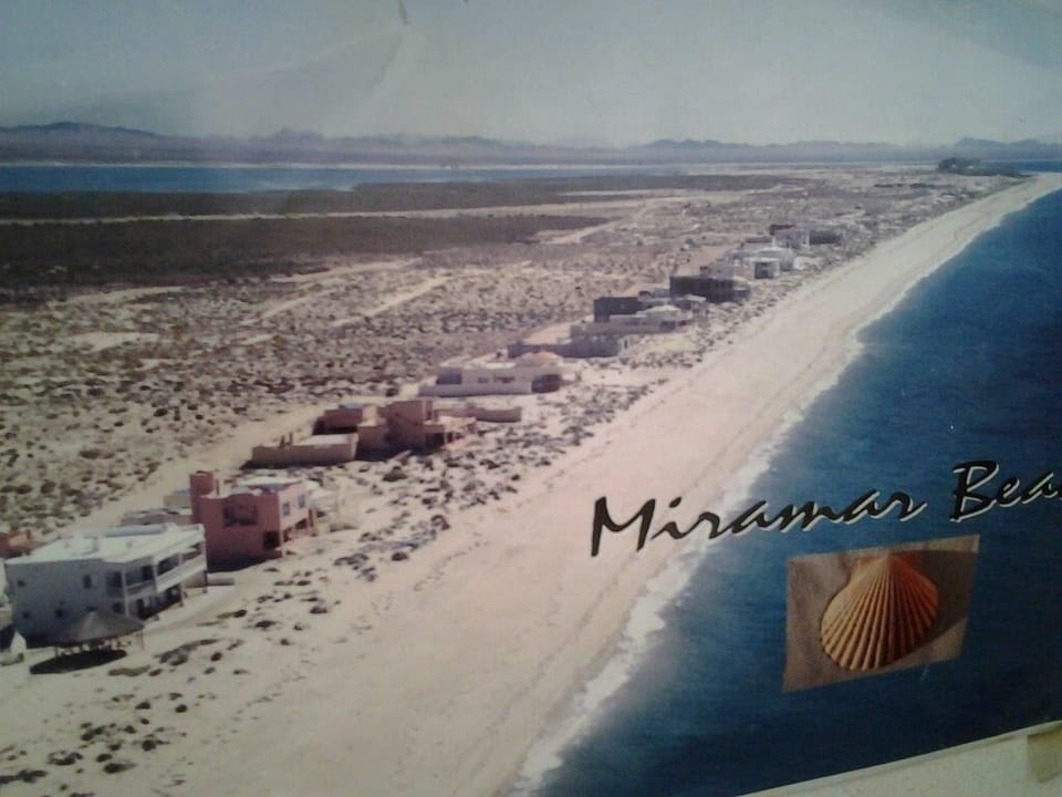 View of Playa Miramar. Smooth sand. Peach & quiet. No crowds. 25 mins from town.