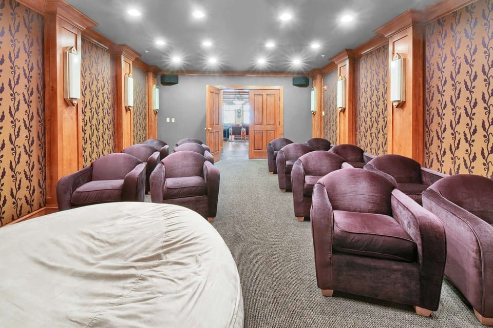 Theater Room at Club Solitude Comfortably Seats 12-14